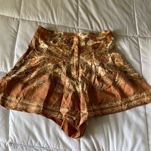 Satin like shorts